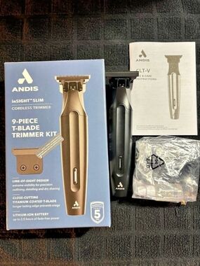 Andis inSIGHT Slim Cordless Trimmer Kit Black & Gold